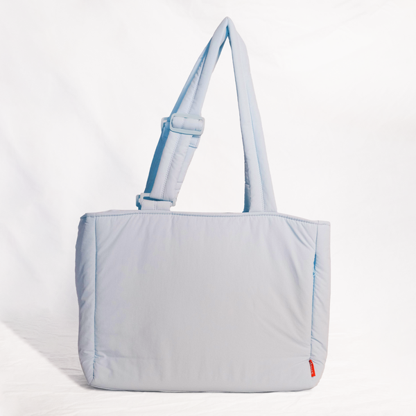 ●depound● Canvas Mini Tote Bag Sky Blue DP2535BG028MSBXX Cloud Commuter Tote Bag in Dusty Blue – shopdous