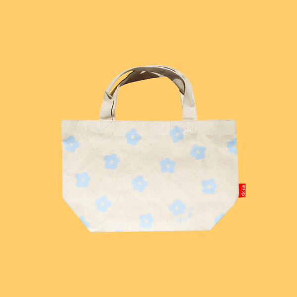 Sky Blue Flower Power Mini Tote Bag – shopdous