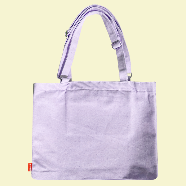 Canvas Tote Bag with Handles (Pastel Lavender) - NEW