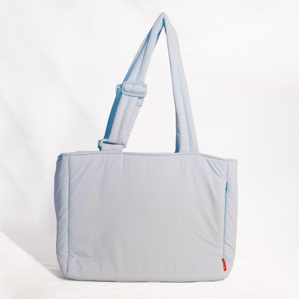 Cloud Commuter Tote Bag in Dusty Blue