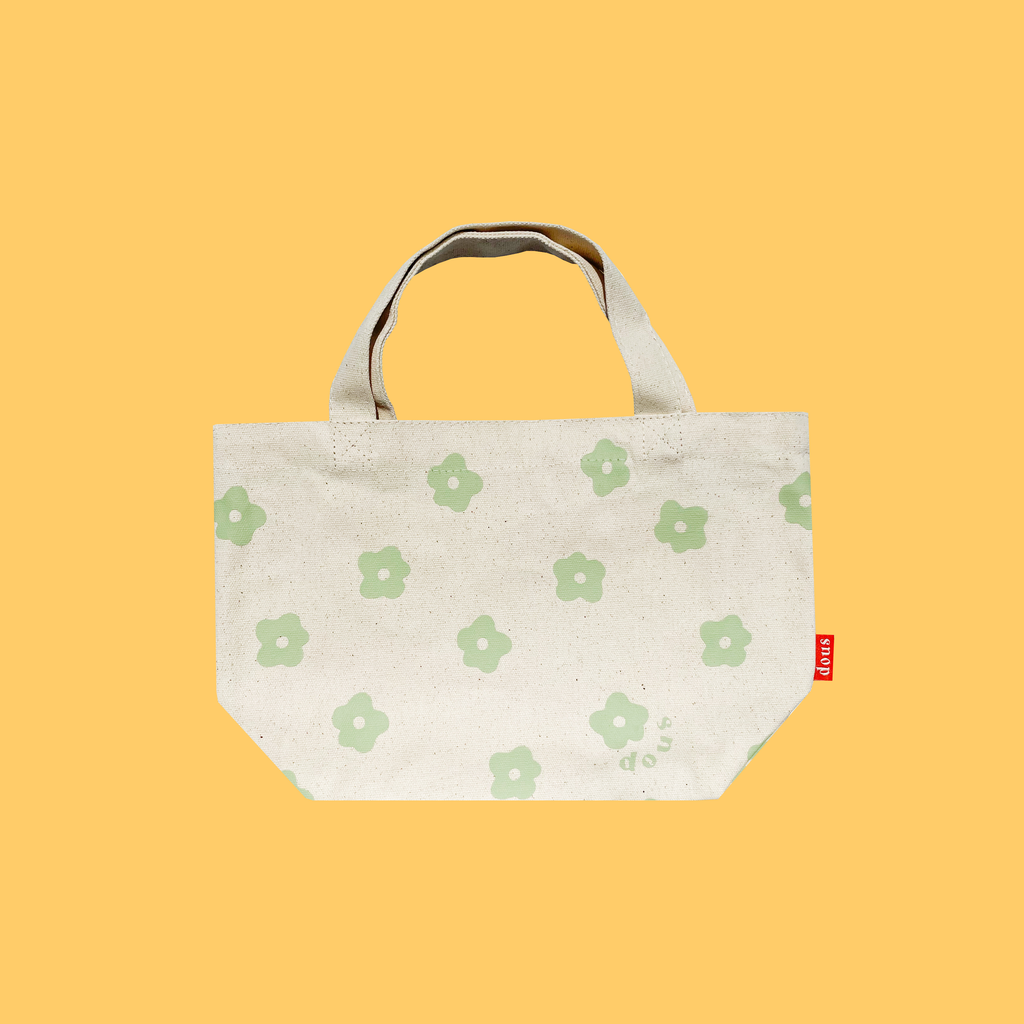 Mini Tote Bag - Green Flowers - Sézane