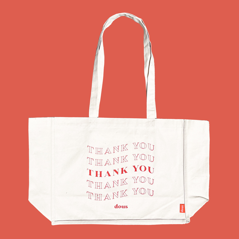 Thank You Jumbo Tote Bag shopdous