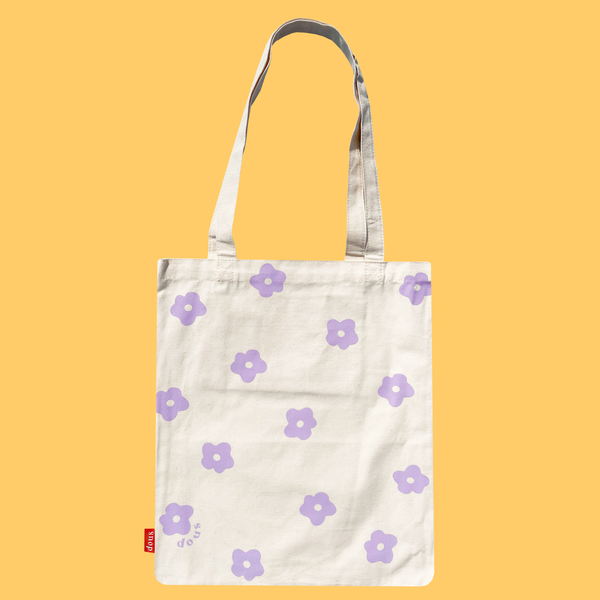 Taro Flower Power Tote Bag